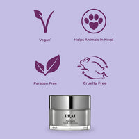 PRAI Beauty Platinum Firm & Lift Crème - Platinum & Almond proteins Infused Antioxidants & tighten & firms skin - Anti-aging Formula Enhace Skin Support System, 50ml