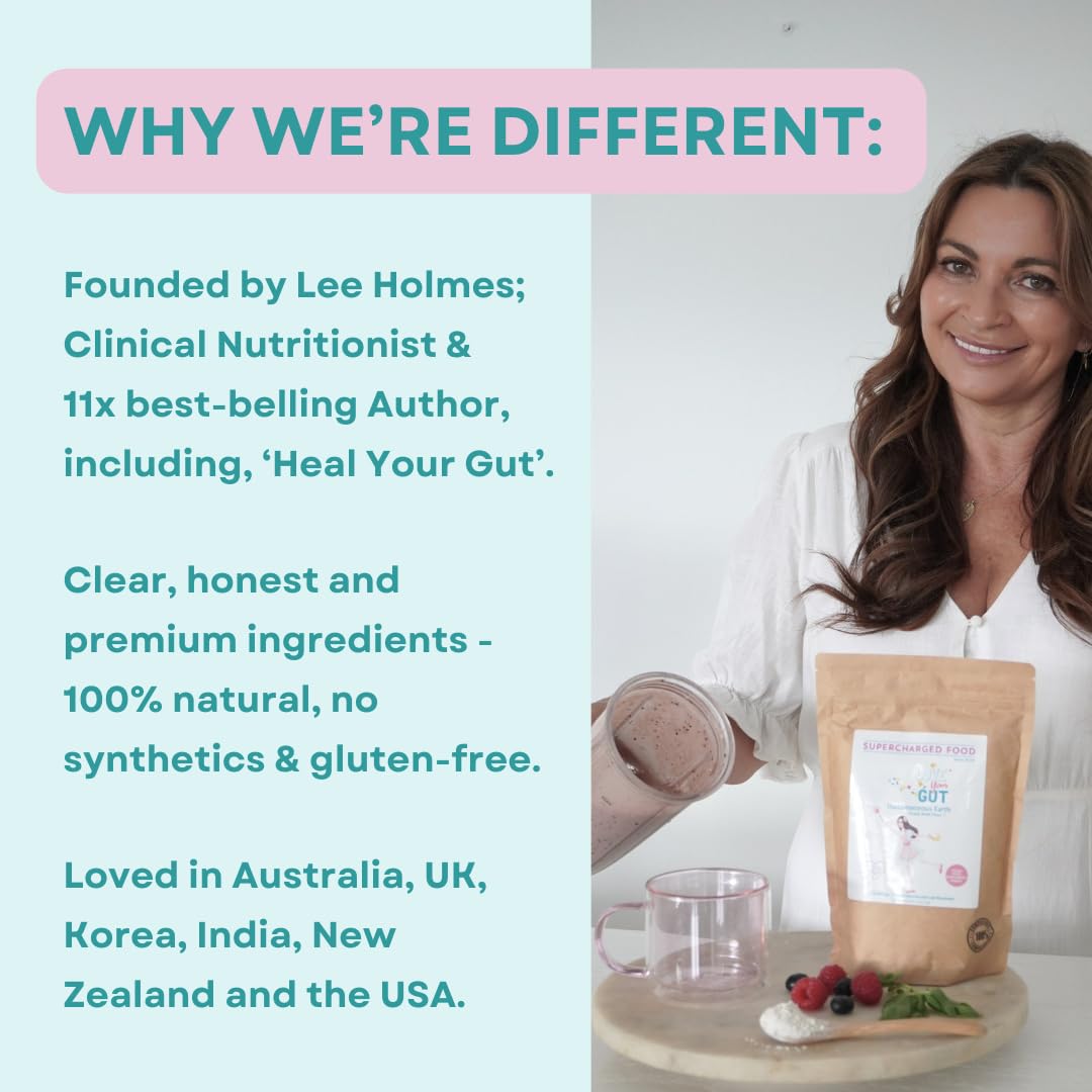 Supercharge Your Gut Love Your Gut Synbiotic – Probiotic + Prebiotic Blend | Gut Health Supplement | Supports Digestion & Immunity | by Lee Holmes, Supercharged Food UK