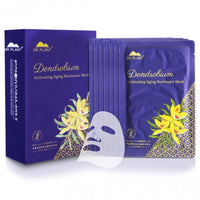 Dr Plant Natural Facial Mask/Moisturizing/Brightening/Hydrating/Anti-Aging with Collagen/Pack of 7