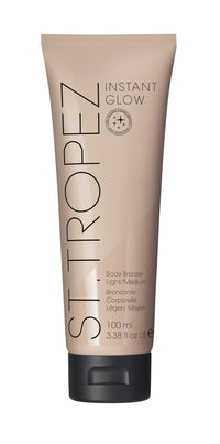 St.Tropez Self Tan Instant Glow, Light/Medium Shade, Smudge-Proof Body Makeup, Vegan, Natural & Cruelty Free, 100 ml