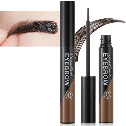 HAORQEE Eyebrow Tint Tattoo Brow Peel off, Brow Tint Brown Eyebrow Gel Semi-Permanent Colour Eyebrow Tattoo Brow Dye, Waterproof Long-Lasting Natural Eye Brow Makeup for Women (Light Brown)