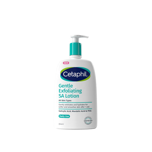 Cetaphil Gentle Exfoliating Salicylic Acid Lotion, SA Face Cream & Body Moisturiser for Dry, Rough & Bumpy Skin 236ml