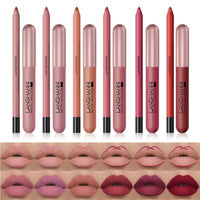 Beauty Searcher 12Pcs Lip Liner and Lipstick Set, 6 Velvety Matte Liquid Lipsticks + 6 Matching Smooth Lip Liner One Step Lips Makeup Kits, Waterproof Long Lasting Lip Gloss Makeup Gift Set