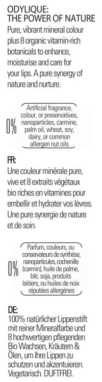 Odylique - Organic Lipstick Dark Red (Fig Fondant) - 100% Natural Ingredients - With Organic Plant Oils – Lipstick For Sensitive Eyes