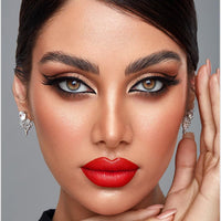 ZDHSOY Red Matte Lipstick for Halloween Gothic Cosplay Makeup, Non-Stick Cup Velvet Waterproof and Long Lasting Lip Gloss Matte Lipstick (Red 04)