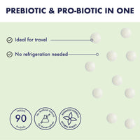 Higher Nature - Pro-Daily - Probiotic & Prebiotic - FOS - for Gut Health - Probiotics for Women & Men - Gluten Free - Vegan & Vegetarian - 90 Tablets