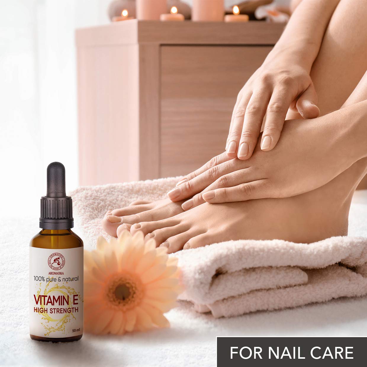 High Strength Pure Vitamin E - Concentrated Vitamin E Drops 30 ml - Tocopherol - Natural - Antiaging Vitamin E - Vitamin E for Vitamin E Oil - for Face - Skin - Hair - Nails - Lips