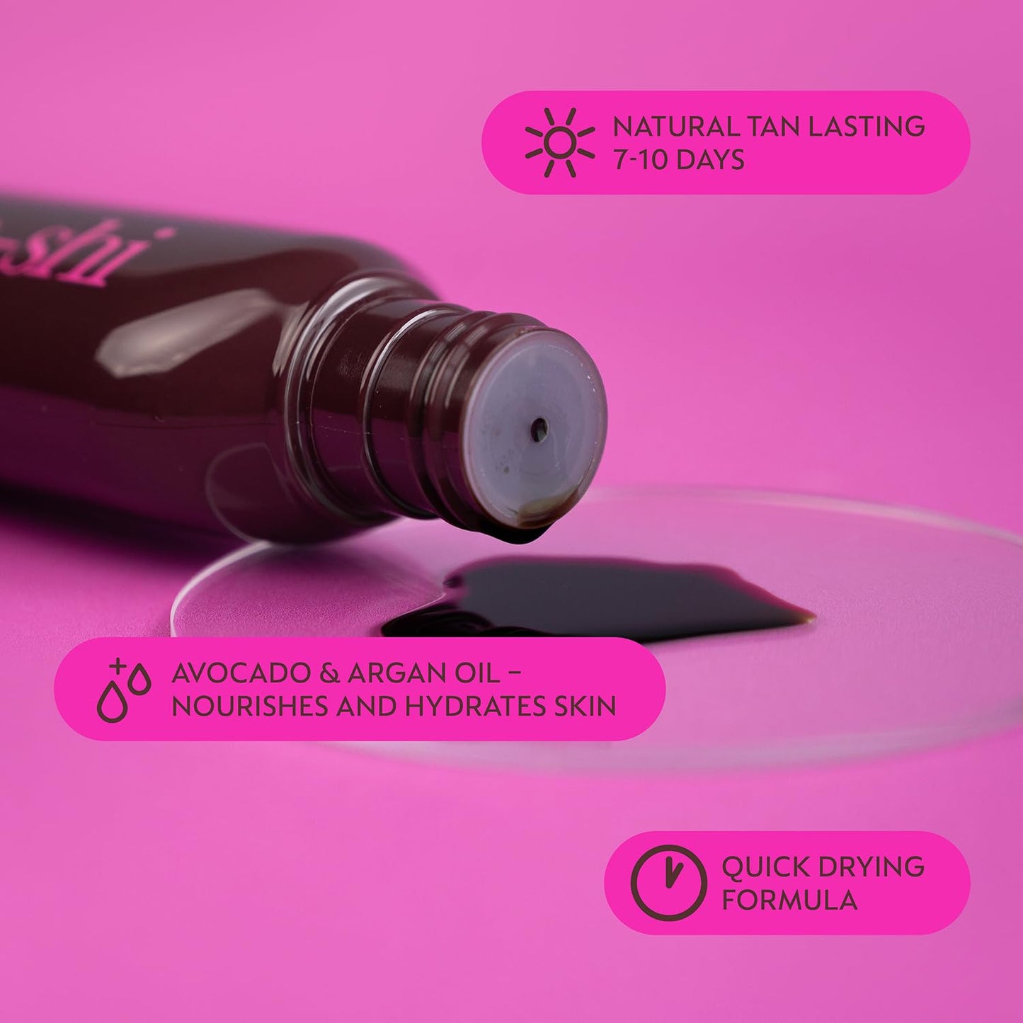 he-shi He-Shi Rapid 1 Hour Liquid Self Tan - Medium to Dark, 150ml