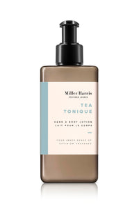 Miller Harris Tea Tonique Hand and Body Lotion 300ml – Shea Butter, Argan Oil, Aloe Vera & Vitamin B5 | Hydrating, Smoothing & Moisturizing Skincare