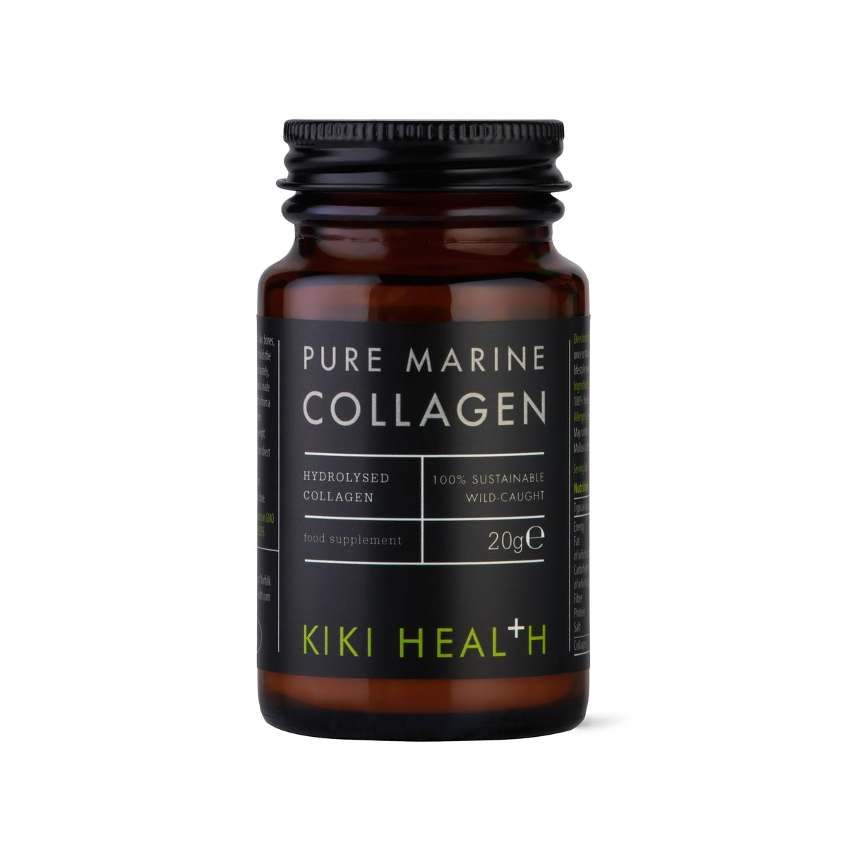 KIKI HEALTH KIKI Health Pure Marine Collagen Powder - Hydrolysed Collagen Supplements - Type 1 Purified Collagen from Wild Fish - Naturally High in Protein for Bones, Joints, & Skin – Gluten Free (20 Gram)