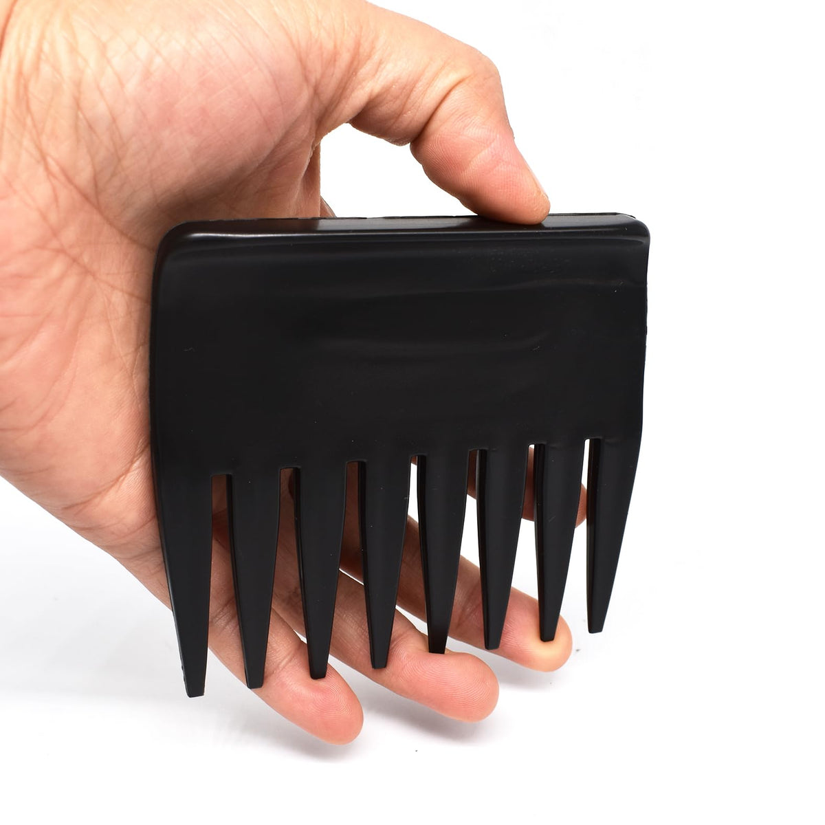 ZEROKIWI Professional Mens Styling Comb, Anti-Static Pompadour Streaker Comb Texture Wide Tooth Comb for Hairstyling Shaping Wet Pick Hairdressing Comb, Black