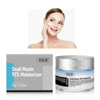 VGO Snail Mucin 92% Moisturizer Face Women Cream for Dry & Sensitive Skin, All Skin Types 50g