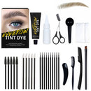 SHEEYOON Eyebrow Dye Kit, Professional Update Formula Brow Eyelash Tint Cream, Natural Semi Permanent Brows Color Long last for 4 weeks (Light Brown)