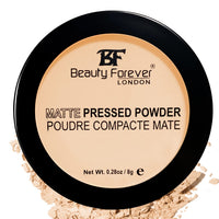 BF Beauty Forever Beauty Forever Matte Pressed Powder, Oil Free & Lightweight, 8gms (01 Transparent)
