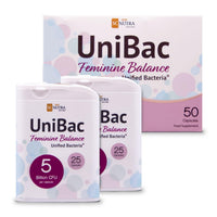 sc nutra UniBac Feminine Balance – Unified Bacteria – Probiotics for Women – Vaginal & Intimate Flora Support – Lactobacillus reuteri RC-14® & Lactobacillus rhamnosus GR-1® – Vegan Capsules (50 Count)