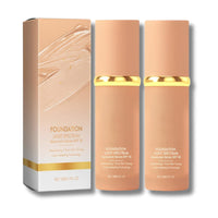 2pcs Bio-Mimic Foundation 4 In 1 Liquid Foundation Moisturizing Full Coverage Spf 50+ Lasting Wear Anti Pollution Face Foundations Bio-mimic Light Foundation Waterproof Colour Changing Foundation