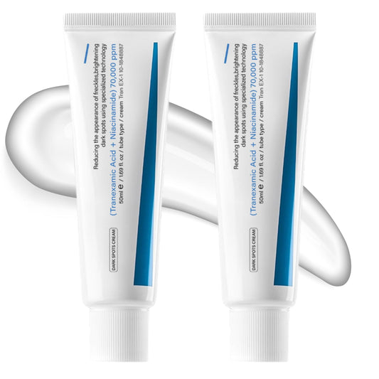 ISBEAUSOLS 2PCS Dark Spot Cream, Tranexamic Acid & Niacinamide Face Cream for Women, Anti Aging Face Cream for Freckles & Hyperpigmentation, Dark Spot Remover for Even Skin Tone, Moisturiser Face Women & Men