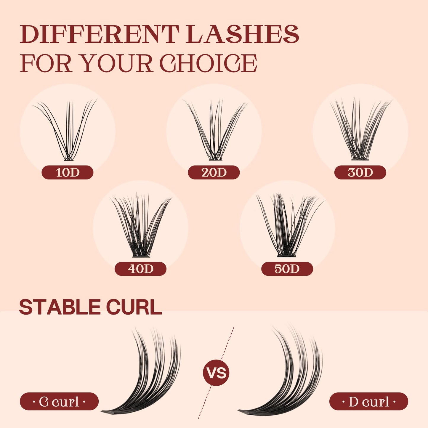 Higu clace 320PCS Lash Clusters D Curl 30D+40D 0.07mm 9-16mm DIY Individual Lashes Cluster Wispy Lash Clusters Matte Black Natural Look DIY Eyelashes at Home (30D+40D-0.07D-9-16MIX)