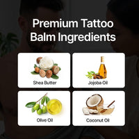 Premium Tattoo® Balm 50g – Tattoo Aftercare Balm for New & Old Tattoos – Soothing Tattoo Moisturiser with Shea Butter, Jojoba, Coconut & Vitamin B5- Vegan Tattoo Butter for Bright, Healthy-Looking Ink