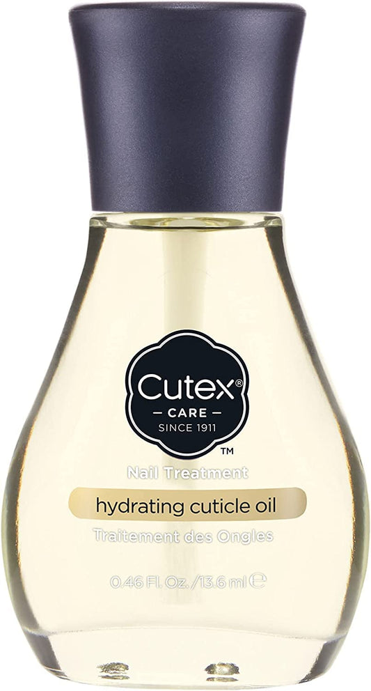 Cutex Hydrating Cuticle Oil, Formulated with Vitamin E & Sweet Almond Oil, (13.6ml) for Dry, Brittle & Rough Nails, Almond Scent, Dermatologist Tested