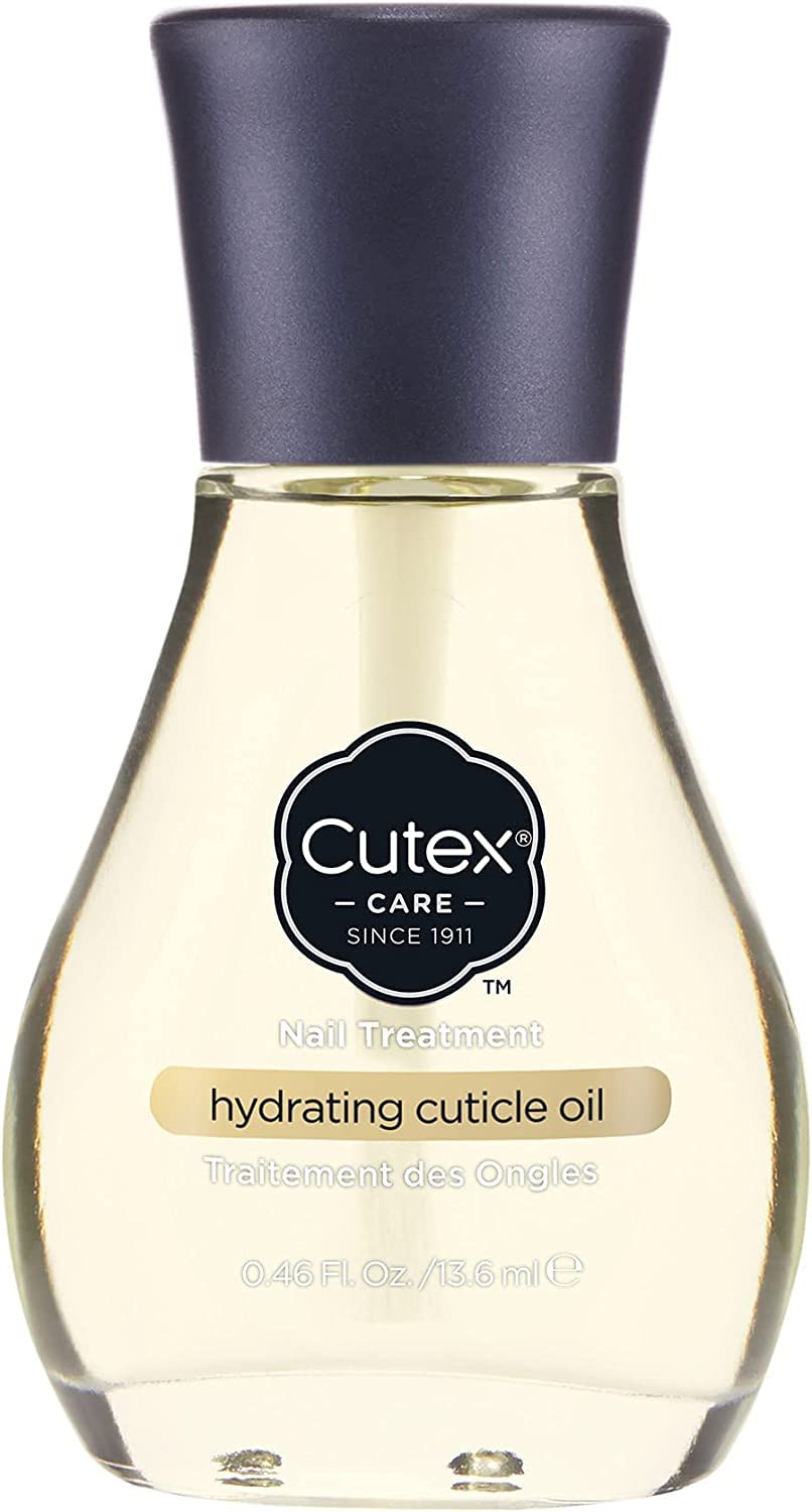 Cutex Hydrating Cuticle Oil, Formulated with Vitamin E & Sweet Almond Oil, (13.6ml) for Dry, Brittle & Rough Nails, Almond Scent, Dermatologist Tested