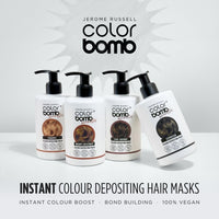 Jerome Russell WARM CHESTNUT Colour Bomb | Blonde Depositing Hair Mask | Nourishing, Semi-Permanent Colour & Shine Treatment | Vegan & Cruelty-Free | 300ml