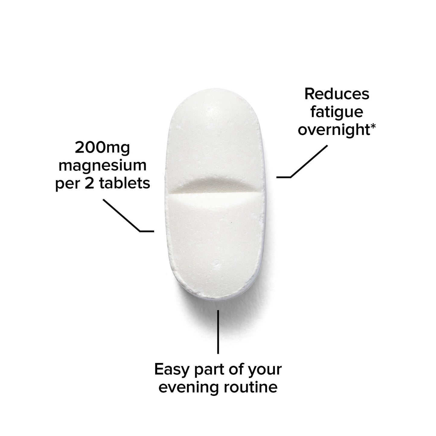 Bulk Magnesium Glycinate Bisglycinate Tablets, 1000mg, 60 Tablets