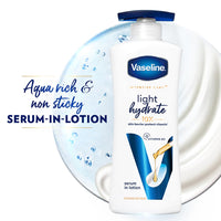 Vaseline Light Hydrate Serum In Lotion, 400 ml | Superlight & Non-Sticky for Hydration Boost