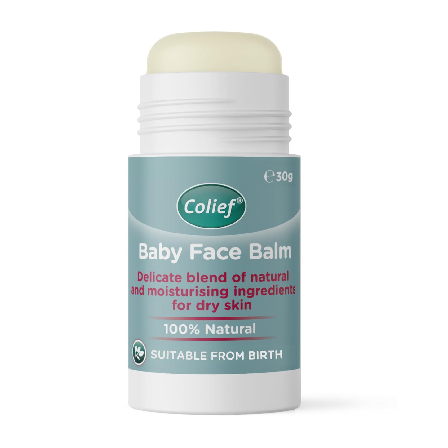 Colief Baby Face Balm Stick | 100% Natural Shea Butter, Rosehip Oil, and Chamomile Coconut Oil | Gently Moisturise Baby's Dry & Sensitive Skin | for Babies from Birth