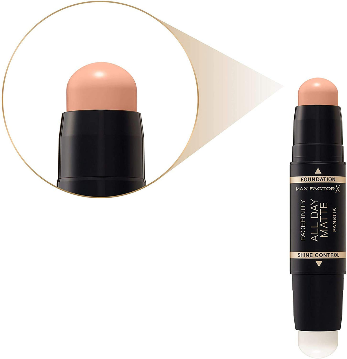 2x Max Factor Facefinity All Day Matte 2in1 PanStik Foundation 45 Warm Almond