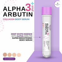 Alpha 3Plus Arbutin Collagen Body Serum, Pink, Super Brightening Body Serum 45ML