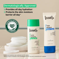 COATS Coats Healthy Skin Heroes – Gentle Hydrating Toning Milk 4.2 oz + Triple Moisture Water Cream 2.5 oz – For All-Day Hydration & Smooth, Dewy, Plump Skin