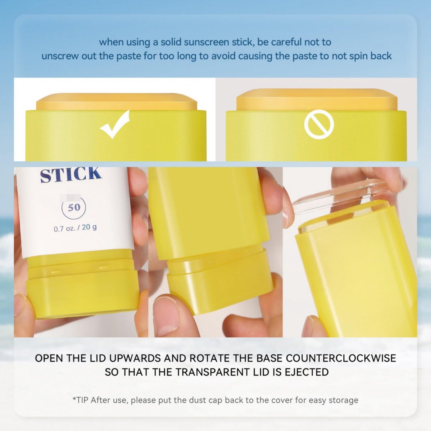 SingHao Invisible Sunscreen Stick SPF 50 Face,Sunscreen Stick SPF 50+,UV Protection Sunstick,Face Suns/creen for Surfing,Su/nscreen S/PF 50+ for Sensitive Skin,Moisturizing Sun Cream,Sun/screen for Daily Use