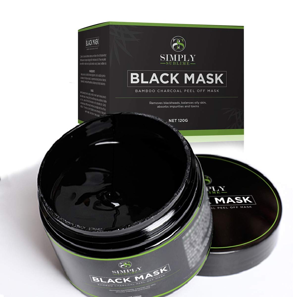 Simply Sublime Peel Off Face Masks - Blackhead Remover Mask - Charcoal Face Mask - Face Masks Beauty Peel Off - Blackhead Mask - Acne Treatment For Men or Women - Face Masks Skincare