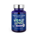 Vitawell Hair Lush Locks Gummies - Hair Growth + Skin + Nails Vitamins Chews | Complex Formula 5000µg Biotin + Zinc + Vitamin A, D3, C, B12 | 60 Berry Burst Flavour | Supplement for Men & Women