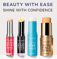 VELAMO ADVANCED Retinol Eye Balm Stick with Bakuchiol & Peptides – Under Eye Cream for Dark Circles, Puffiness, Fine Lines – Visible Results in 4–8 Weeks – Anti-Ageing & Firming for Mature Skin, 3g