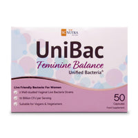 sc nutra UniBac Feminine Balance – Unified Bacteria – Probiotics for Women – Vaginal & Intimate Flora Support – Lactobacillus reuteri RC-14® & Lactobacillus rhamnosus GR-1® – Vegan Capsules (50 Count)