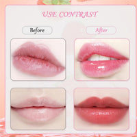 Haiyox 3PCS Glossy Hydrating Lip Oil Set,Cute Fruit-Flavored Lip Gloss Set,Jelly Fruit Lip Oil With Big Brush,Plumping Long Lasting Moisturizing Tinted Lip Balm,Glossy Lip Make Up,No-Sticky