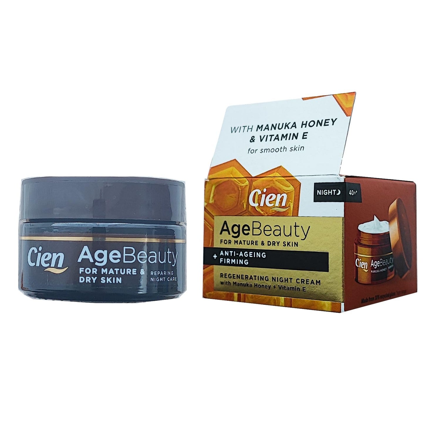 Cien Age Beauty Anti-Ageing Firming Regenerating Day & Night Cream With Manuka Honey + Vitamin E - 50ml (Night Cream)