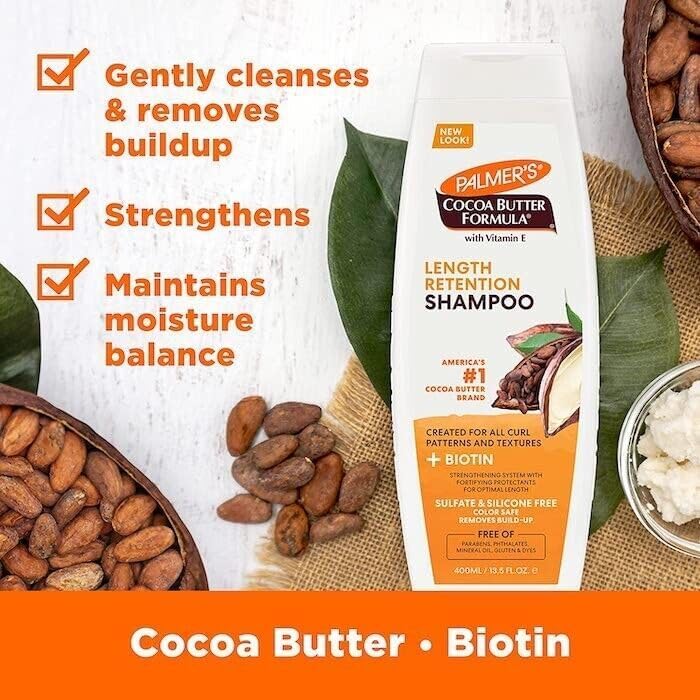 Generic Palmer Cocoa Butter Formula Length Retention Shampoo 400ml BY MURPHY'S HAIR AND BEAUTY®