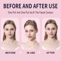 TUHOWEWZ Face Lift Tape, 20 Pcs Invisible V Face Sticker with 8 Lifting Ropes, Instant Makeup Facade Lift Tool, Face Lift Stickers for Wrinkles,Double chin,Jowls,Eyes,Tightening Skin Makeup Lift Tools