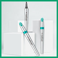 Mikloven 4D Microblading Eyebrow Pen with 4 Fork Tips – Waterproof, Smudge-Proof & Long-Lasting Liquid Brow Pencil for Natural Hair-Like Strokes, Includes Eyebrow Razor – Dark Brown