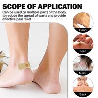 FERCAISH 24 Pieces Wart Remover Corn Plaster Plantar Warts Removal Corn Removal Pads Pressure Protection Plaster Wart Plaster for Feet