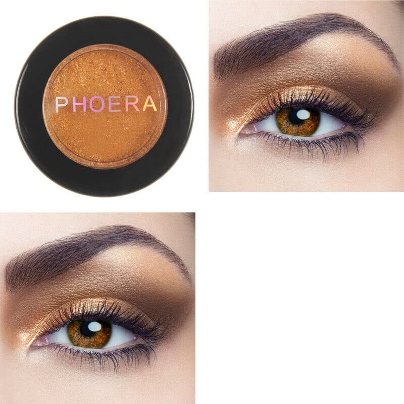 Phoera AQUAPURITY - PHOERA Cream to Powder Waterproof Glitter Metallic Eyeshadow Palette Long Lasting Shimmer High Pigment Sparkly Eye Shadow Cosmetic Makeup -111 Horse