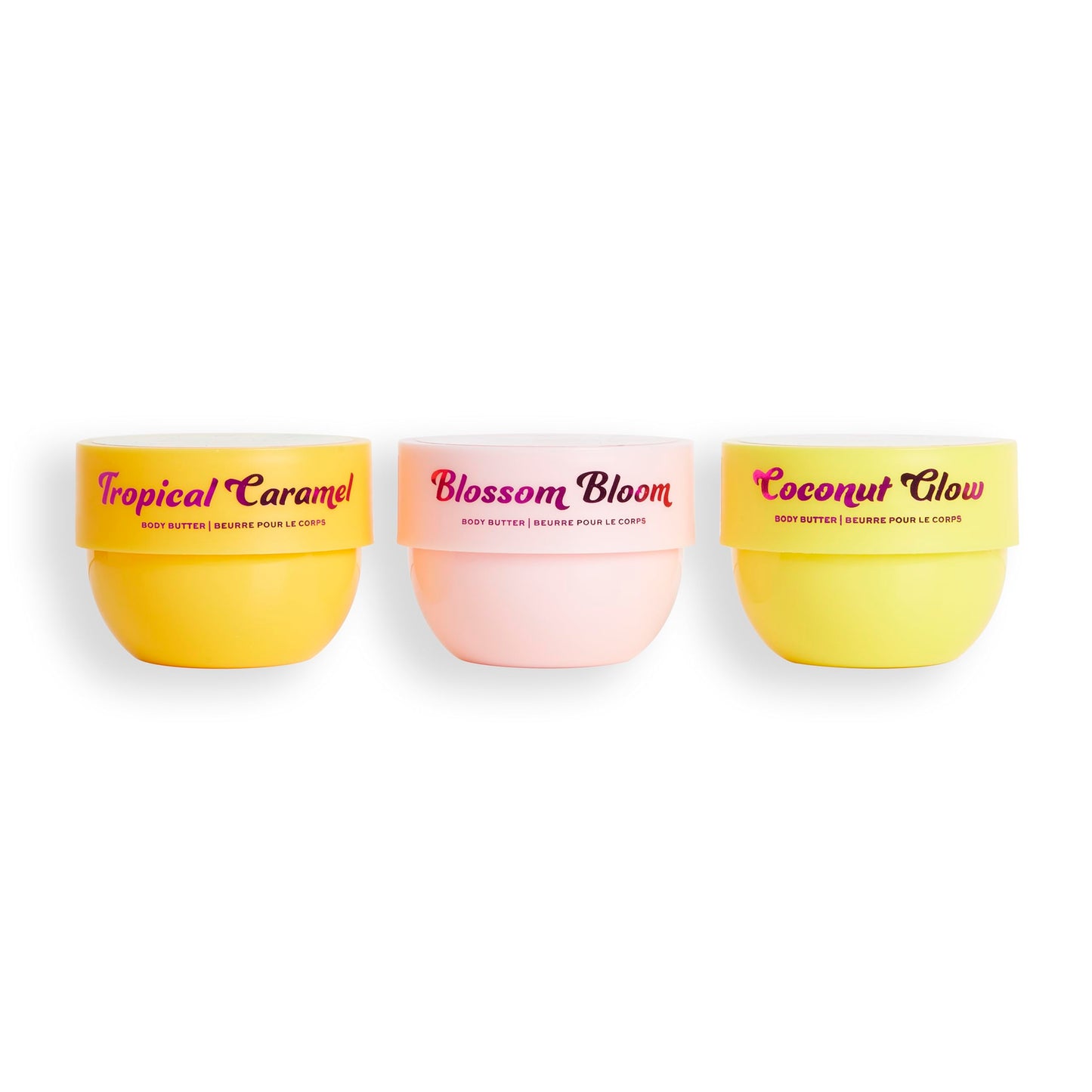 I Heart Revolution, Tropical Trip Body Cream Trio, Ultra Moisturising Body Lotion For Soft Skin, Three Summer Scents, Vegan & Cruelty-Free