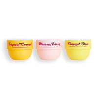 I Heart Revolution, Tropical Trip Body Cream Trio, Ultra Moisturising Body Lotion For Soft Skin, Three Summer Scents, Vegan & Cruelty-Free