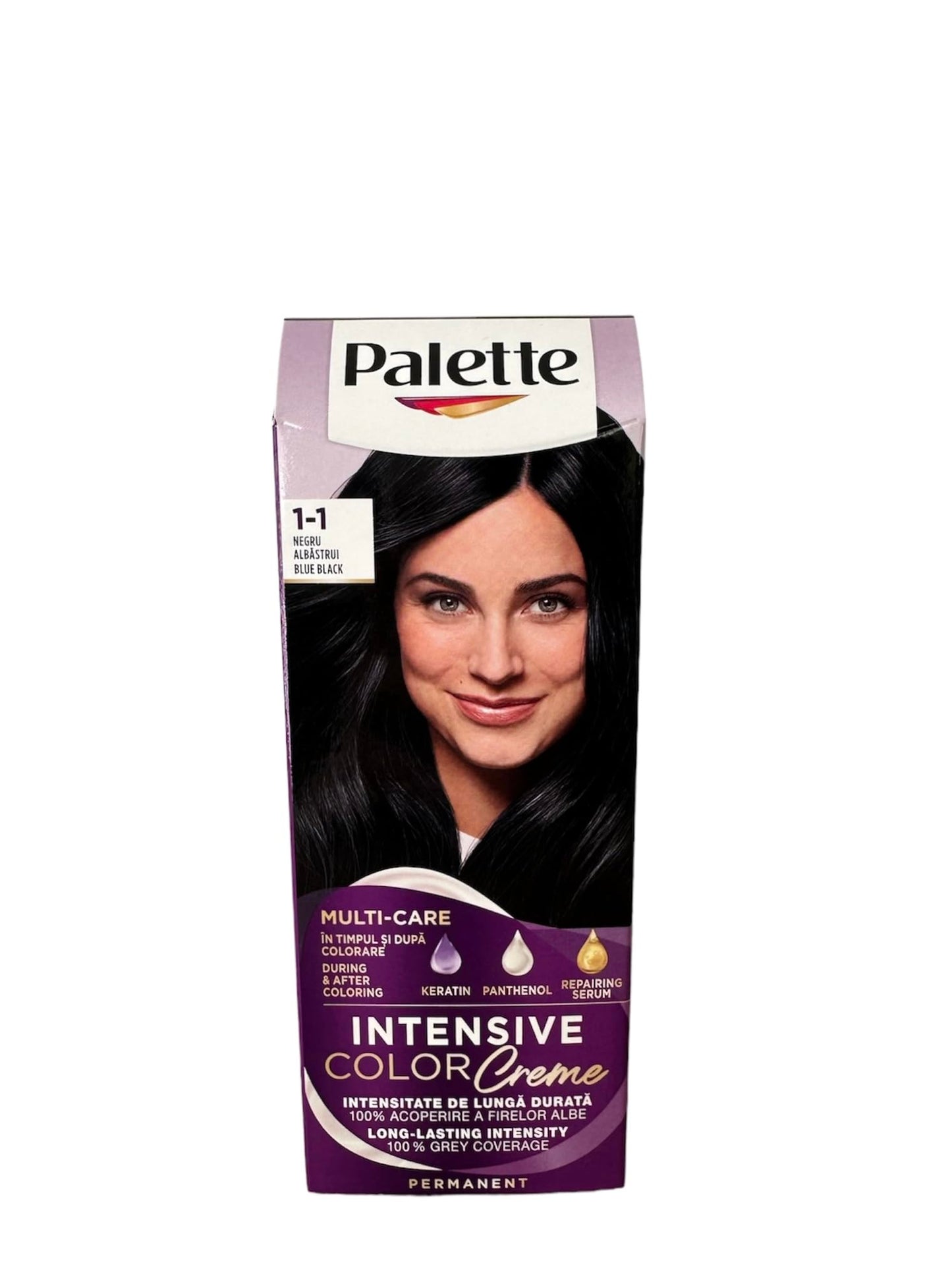 Permanent hair dye Palette Intensive Color Cream C1-Black Blue