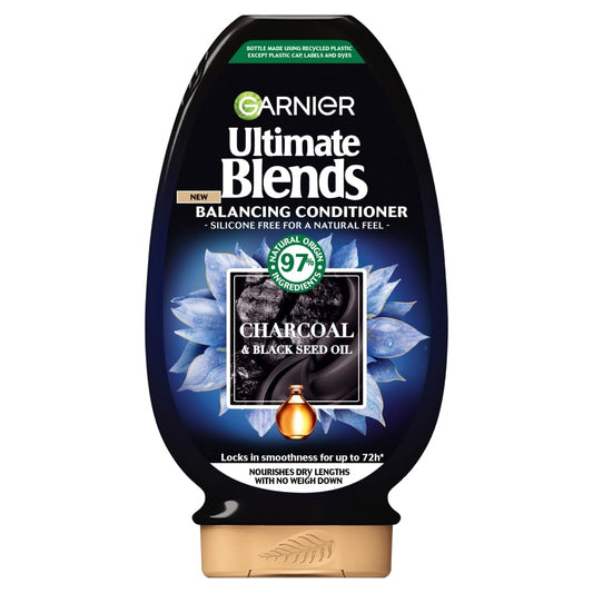 Unlock the Secret to Silky Hair: Garnier Ultimate Blends Magnetic Charcoal Conditioner - 250ml