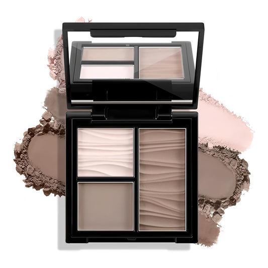 Generic Contour Palette 3-Shade Contour Palette Face Bronzer Highlighter Silky Smooth & Blendable Texture Contour Powder Palette Multi-Use Face Palette Blendable Compact Matte Powder Makeup