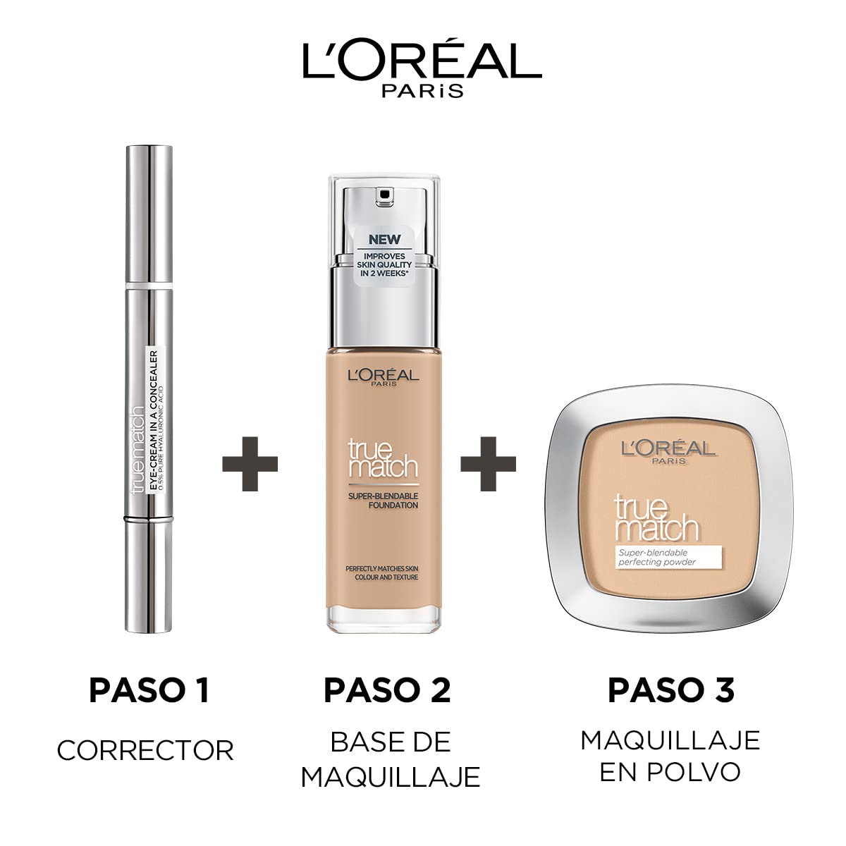 L'Oreal Paris L'Oréal Paris Eye Care - Concealer, Concealer Pen for Dark Circles, with Hyaluronic Acid and Vitamin C, Perfect Match, 4-7D - Golden Sable, 2 ml